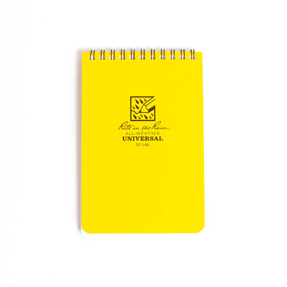 Rite in the Rain, Yellow, Spiral, Art & School, 4"x6", Cover, Memo, 1468